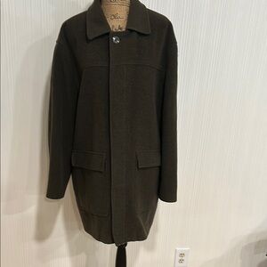 Baracuta Cashmere Blend Men's Dark Brown Coat Made in Bulgaria